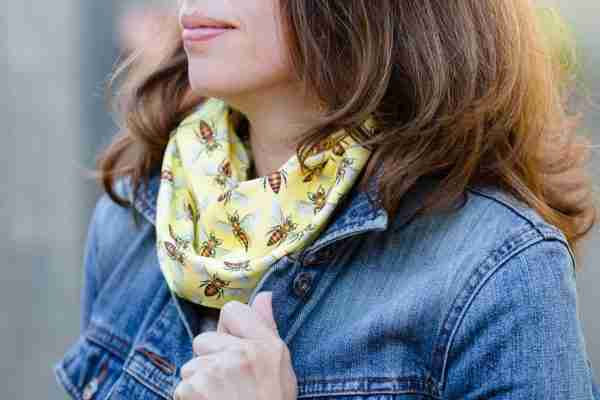 Beautiful Gift Pack with Honey Bees Scarf, Restoring Hand Balm, Beeswax Soap and Lip Balm - Image 2