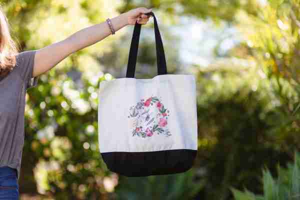 Bees & Flowers Tote Bag - Image 2